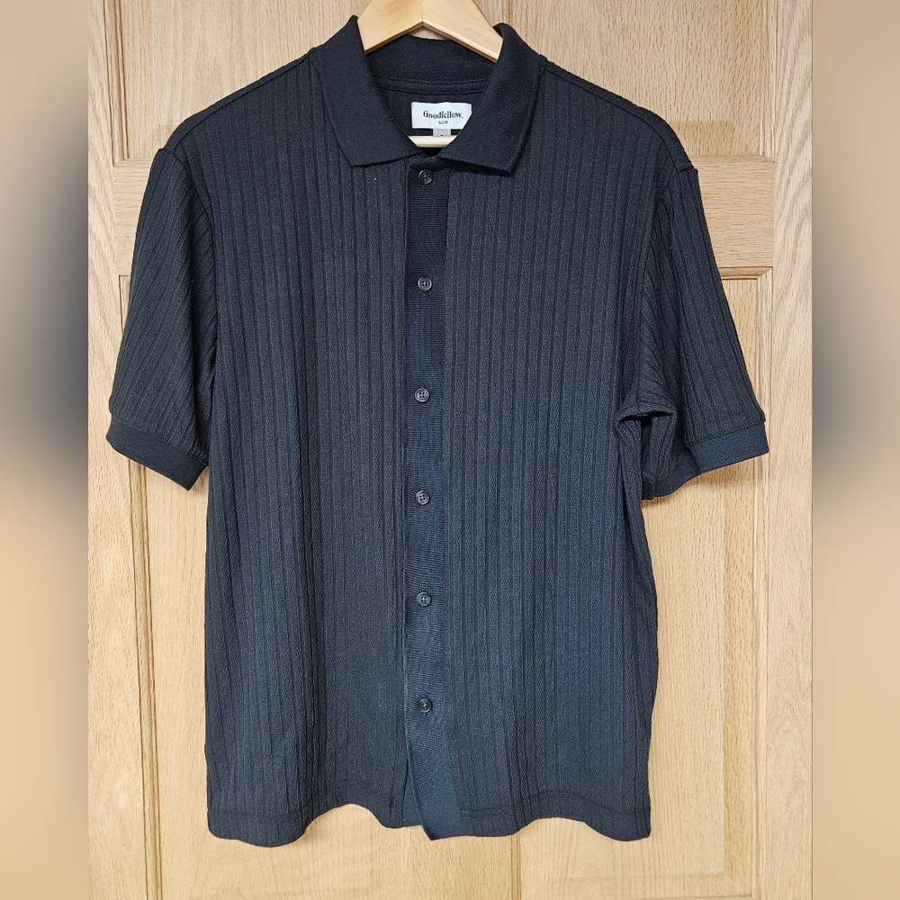 Goodfellow & Co Men's Black Short‎ Sleeve Shirt Small